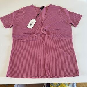 NWT Universal Standard Pink Ribbed top